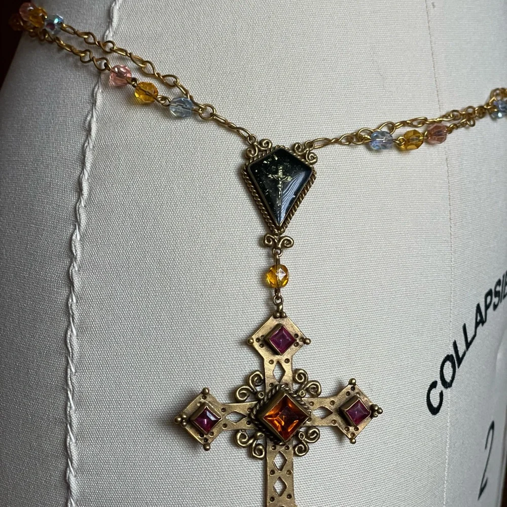 VSA Designs Rare ‘90’s Rosary necklace or belt, extraordinary, versatile piece. - Picture 7 of 14